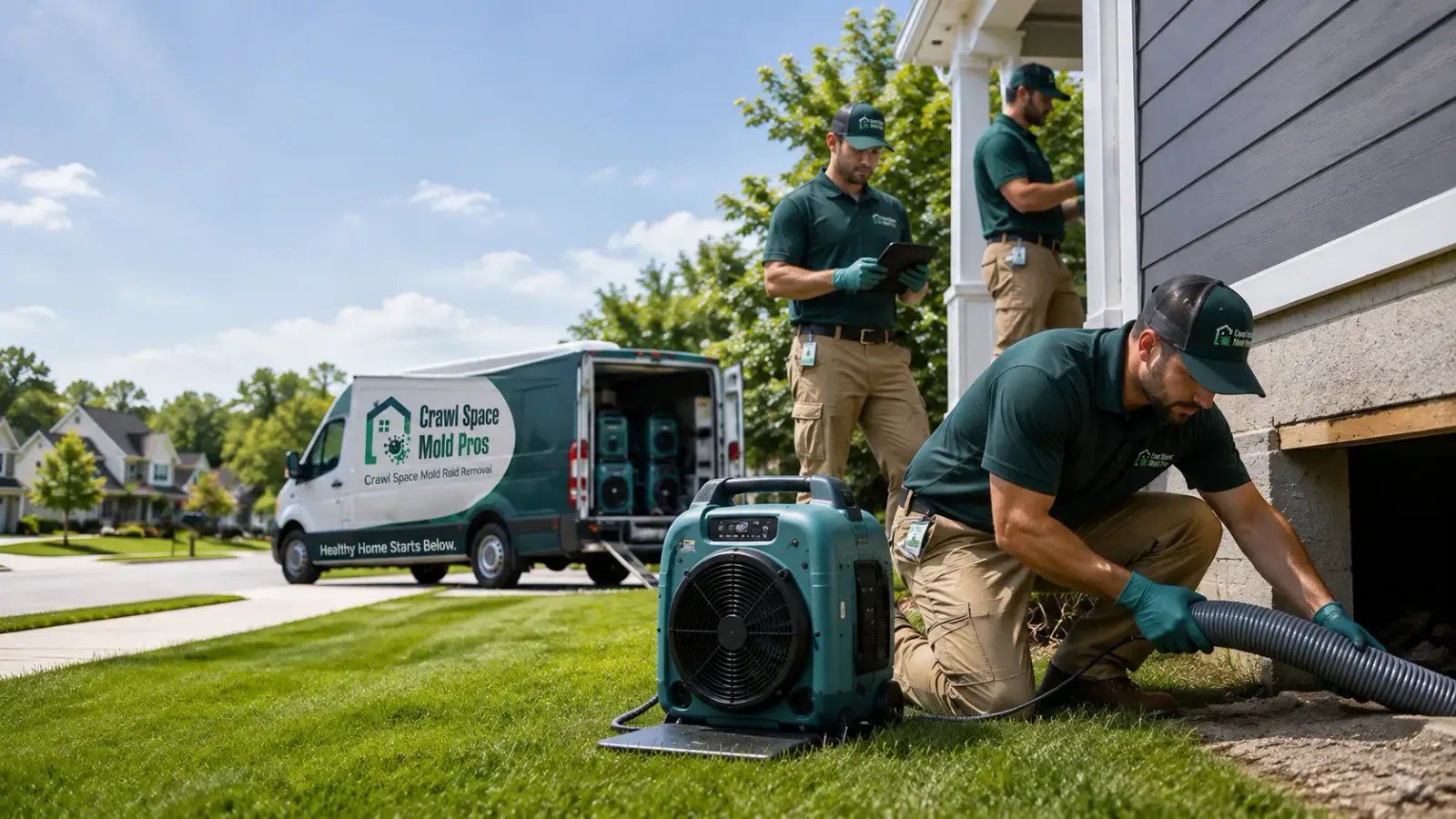 Crawl Space Mold Removal in Athena, OR